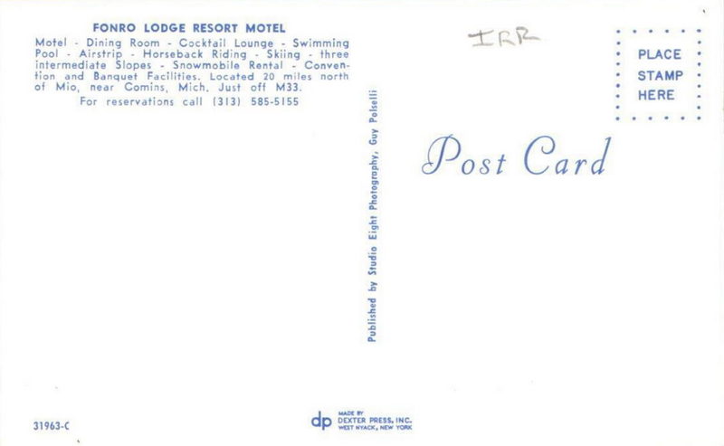 Fonro Lodge Resort Motel (Cole Creek) - Old Postcard